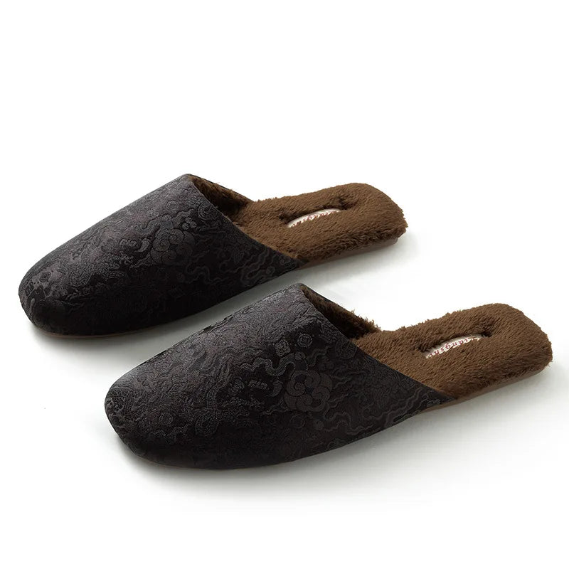 Chaussons <br> Style chinois en soie