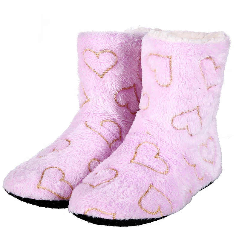 Chaussons Femme <br> Bottines à coeur