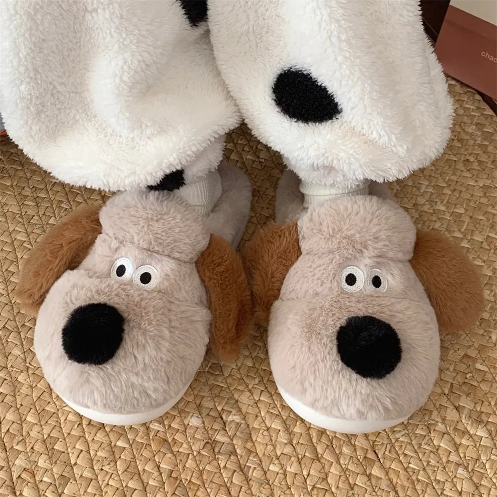 Chaussons <br> Chien Cartoon