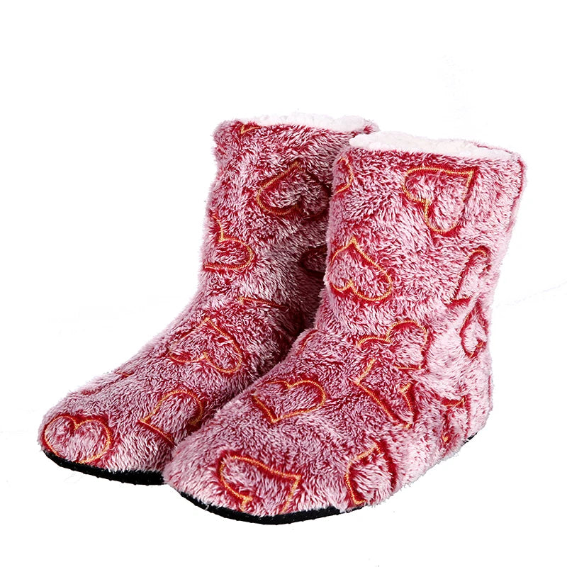Chaussons Femme <br> Bottines à coeur