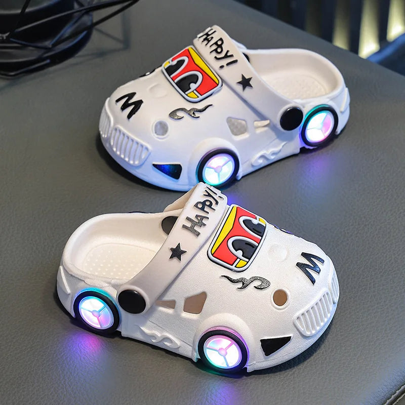 Chaussons Lumineux Enfant – Sandales 2-en-1 Antidérapantes Été