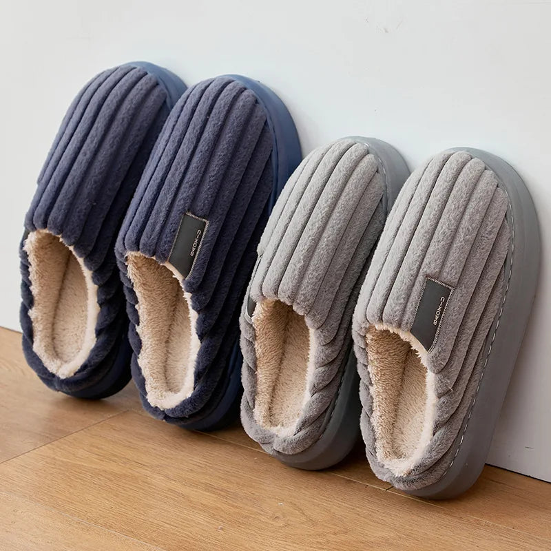 Chaussons Homme <br> Épais et chauds