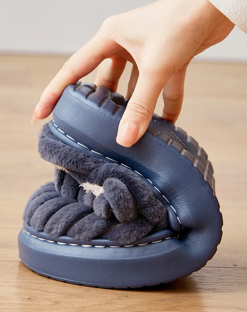 Chaussons Homme <br> Épais et chauds