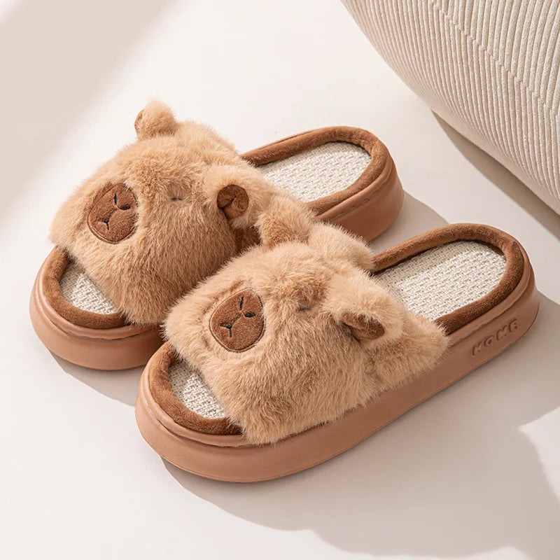 Chaussons Femme – Capybara Cartoon
