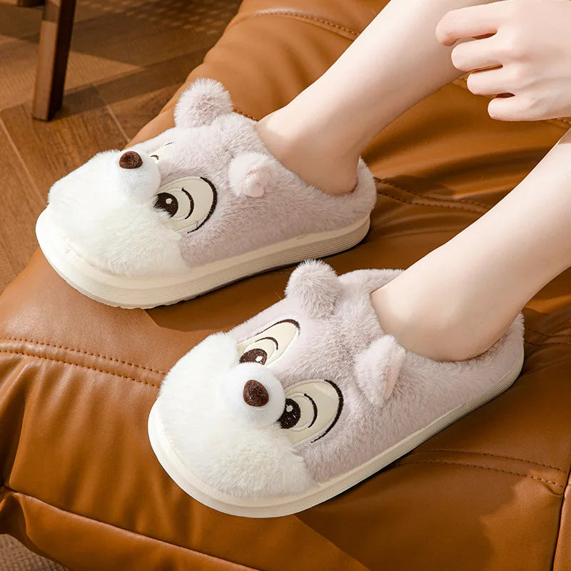 Chaussons <br> Chien cartoon mignon