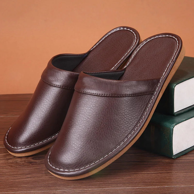 Chaussons <br> Cuir confortables