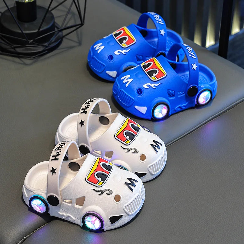 Chaussons Lumineux Enfant – Sandales 2-en-1 Antidérapantes Été