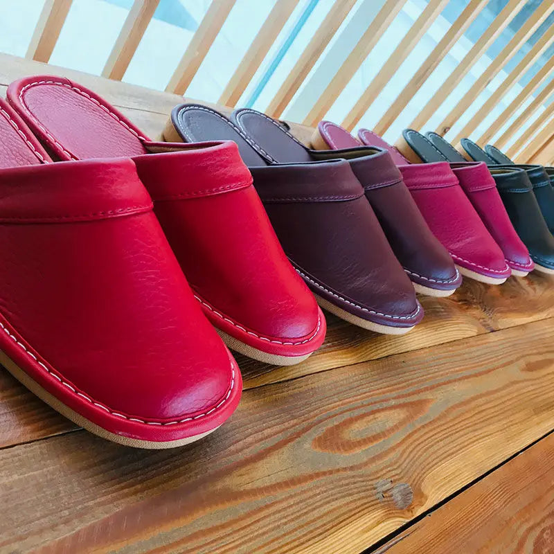 Chaussons <br> Cuir confortables