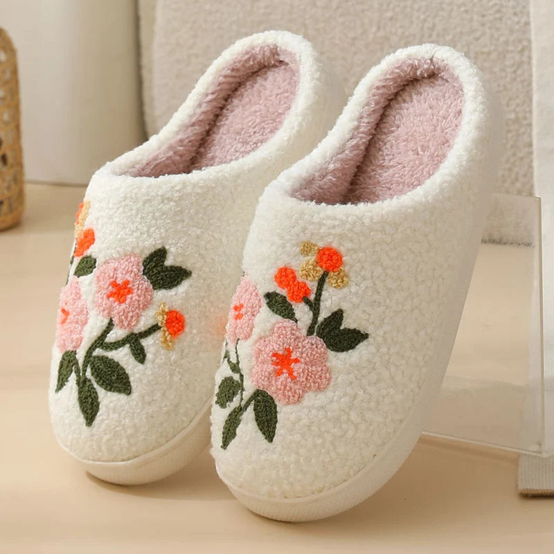 Chaussons Femme <br> Fleurs