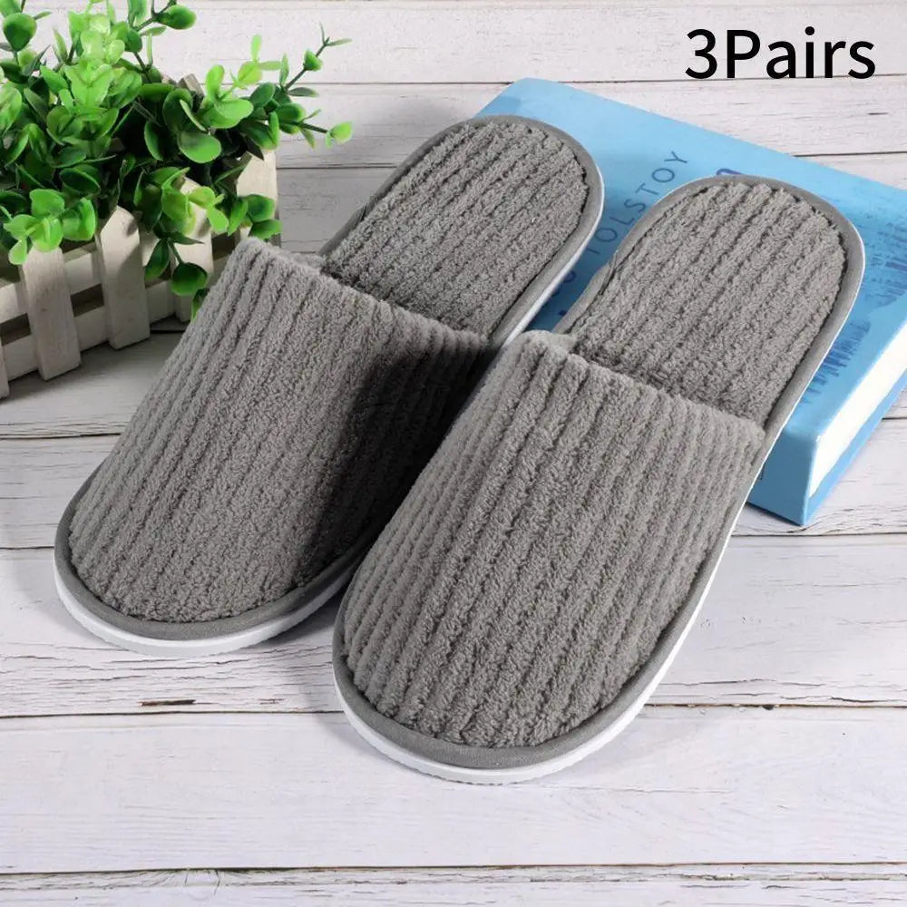 Chaussons <br> 3 paires Hôtel