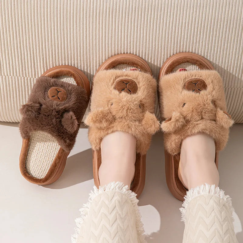 Chaussons Femme – Capybara Cartoon