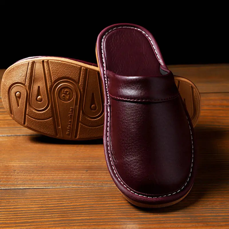 Chaussons <br> Cuir confortables