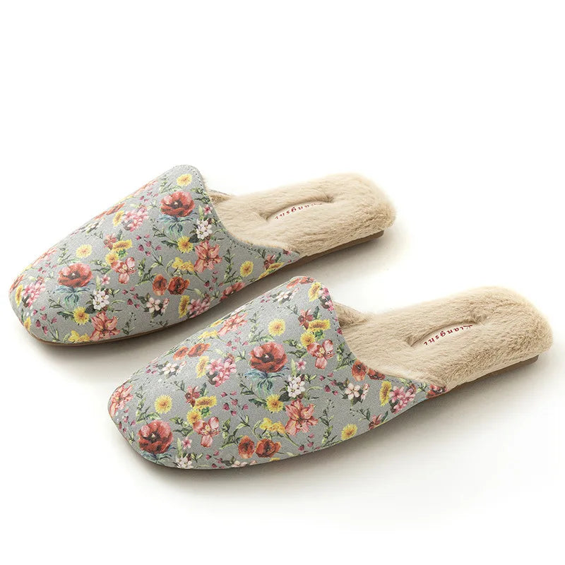 Chaussons <br> Style chinois en soie