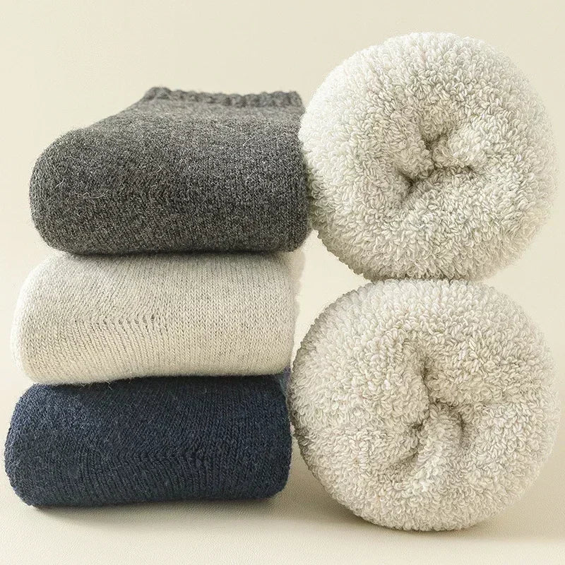 Chaussettes <br> 3 paires laine Mérinos