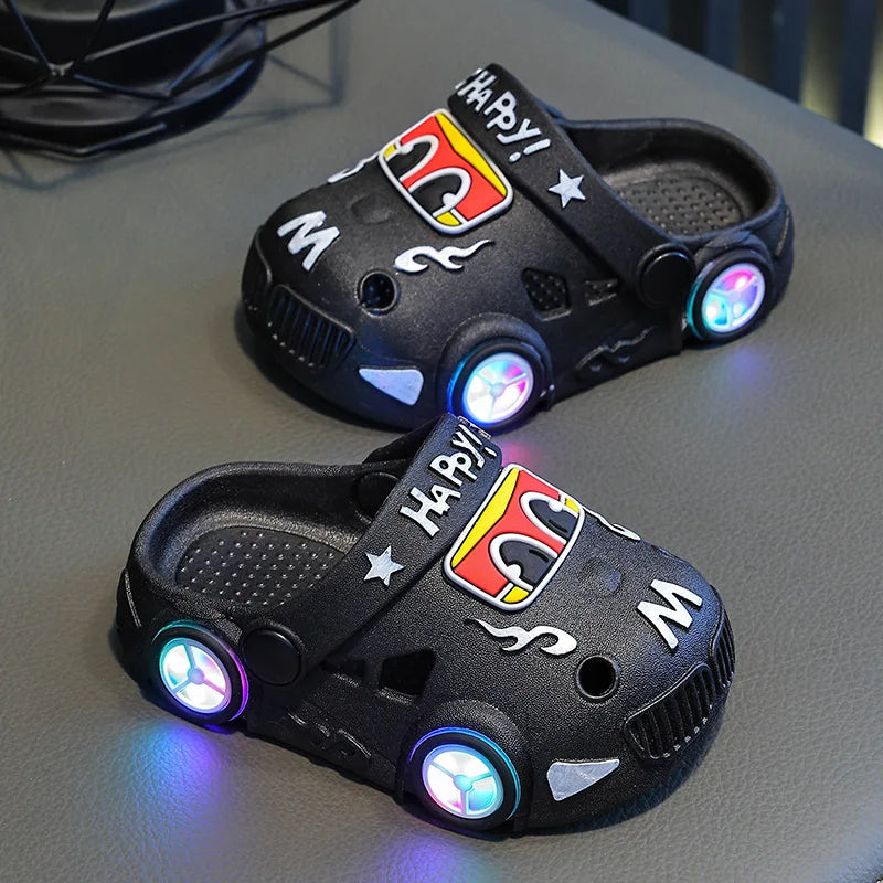 Chaussons Lumineux Enfant – Sandales 2-en-1 Antidérapantes Été