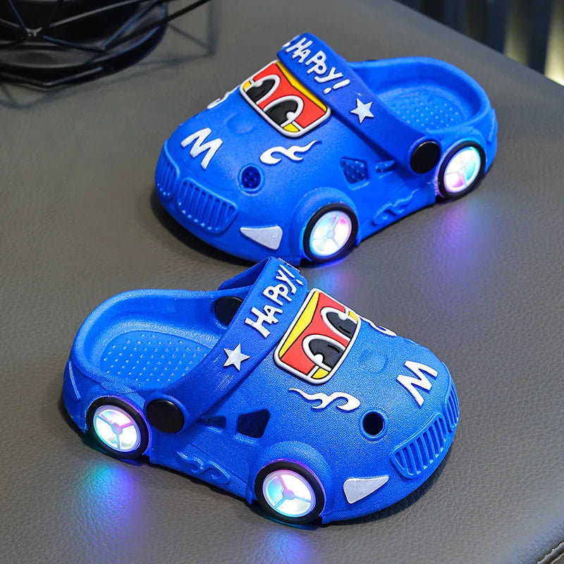 Chaussons Lumineux Enfant – Sandales 2-en-1 Antidérapantes Été
