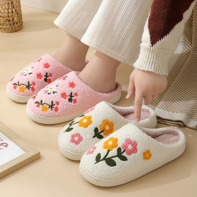 Chaussons Femme <br> Fleurs