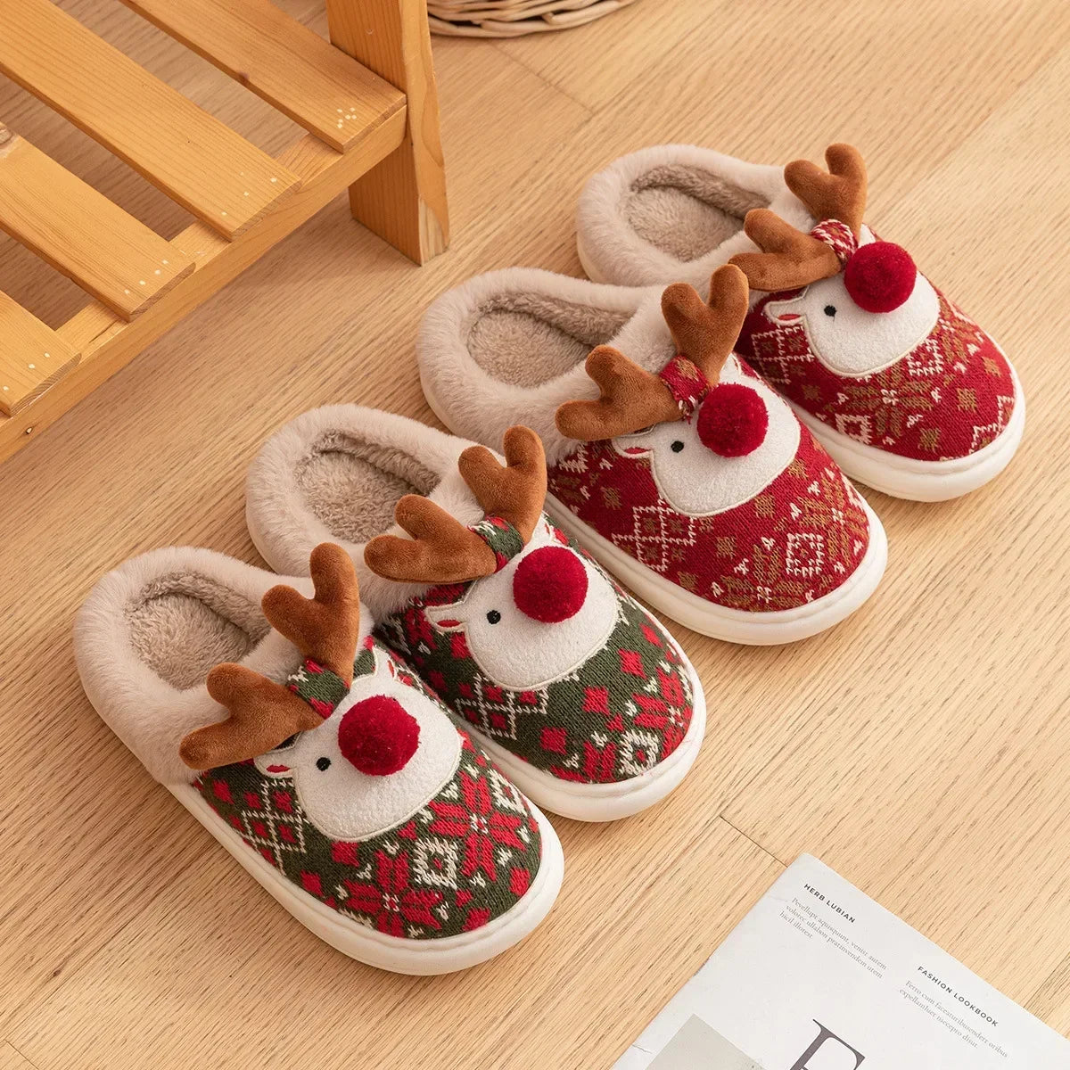 Chaussons <br> Rennes de Noel