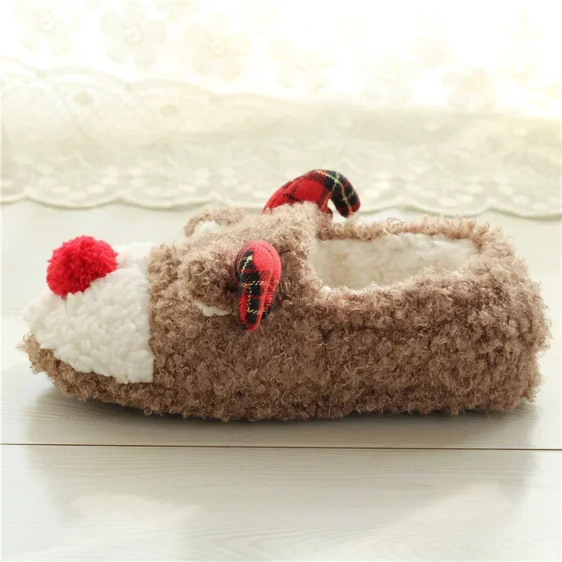 Chaussons Doux <br> Renne de Noël