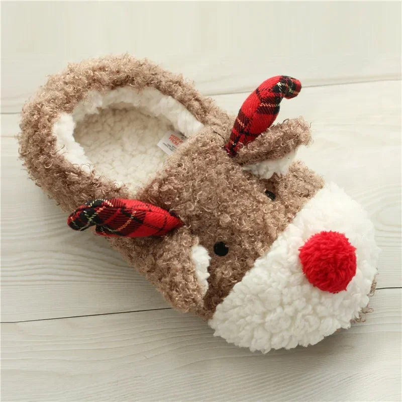 Chaussons Doux <br> Renne de Noël
