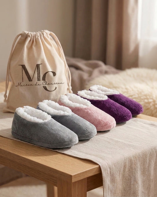 Chaussons <br>  Chaussettes courte fourrées