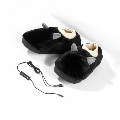 Chaussons Chauffant | Oreille Noir 41/42