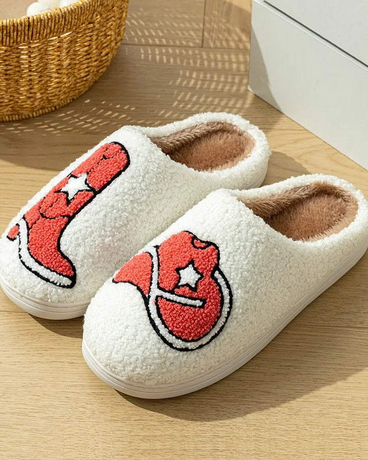 Chaussons Femme <br> Style Cowgirl