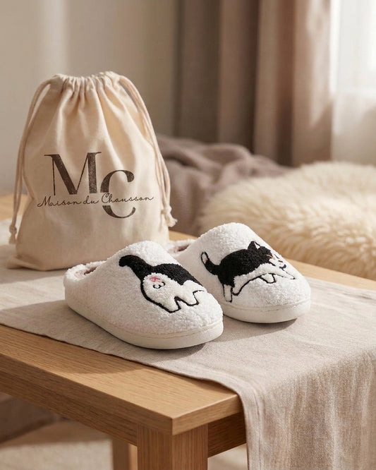 Chaussons Animaux <br> Chat